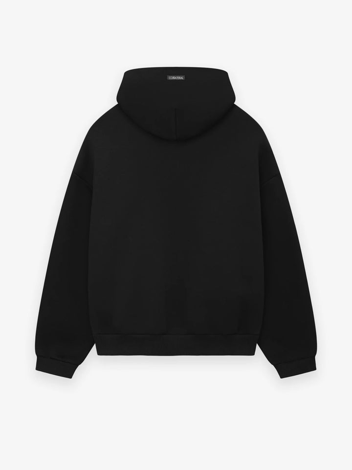 Shadow Logo Hoodie – Blackout Edition