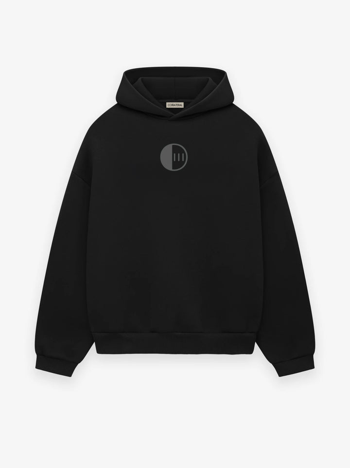 Shadow Logo Hoodie – Blackout Edition